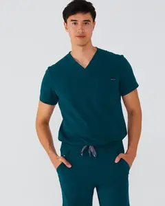 Medical Scrubs Uniforms Sets Women Nurse Fashion Work Suit Hospital Beauty Salon Spa Wear Stretch