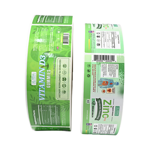 Etiquetas con logotipo de botella de producto de suplemento impresas personalizadas, pegatinas adhesivas de vinilo impermeables para etiquetas de embalaje de vitaminas nutricionales - Product Image 3