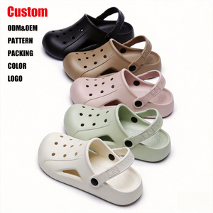 Sabots tendance pour femmes, nouvelle collection 2025, style street art, couleur unie, plateforme haute, confortables, chaussures décontractées d'extérieur - Product Image 1