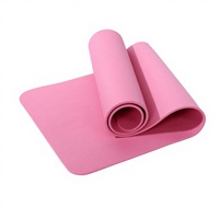 Tapis de yoga NBR sur mesure, design à rayures, épaissi, antidérapant, large, pour la danse et le sport, rectangulaire, longueur 183 cm, 8/10/15 mm