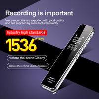 Enregistreur vocal professionnel HD Portable numérique longue durée Dictaphone Audio activé par la voix Petit enregistreur sonore Lecteur MP3