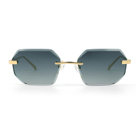 TFB mode haute qualité métal sans monture hommes femmes nuances lunettes unisexe lunettes en gros lunettes de soleil Logo personnalisé 2025 plus récent