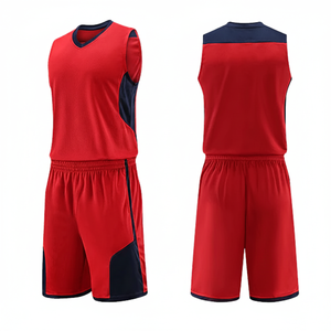 Nuevo uniforme de baloncesto de equipo personalizado diseño personalizado al por mayor buena calidad secado rápido 100% poliéster conjuntos de uniformes de baloncesto - Product Image 1