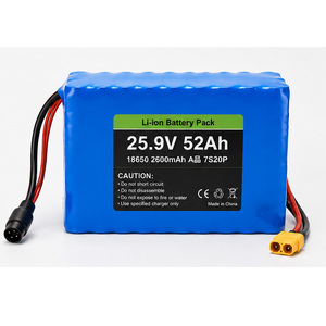 24V 50Ah リチウムイオンバッテリーパック 充電式リチウムイオンバッテリー カスタムバッテリーには10A充電器が含まれます - Product Image 4