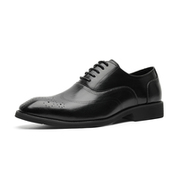 Chaussures habillées pour hommes en cuir véritable haut de gamme, à plateforme, à lacets, avec empeigne souple, antidérapantes, pour affaires, mariages et toutes occasions