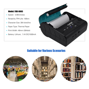 <span class=keywords><strong>Imprimante</strong></span> thermique portable de petite taille, <span class=keywords><strong>imprimante</strong></span> de reçus portable Bluetooth, prise en charge de la connexion au <span class=keywords><strong>smartphone</strong></span> - Product Image 5