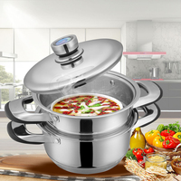 Ensemble de casseroles de cuisine SOLIGE de haute qualité en acier inoxydable, 16 pièces