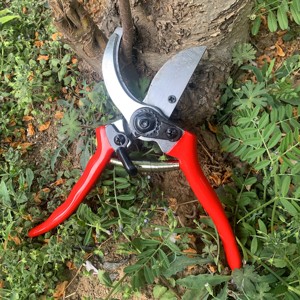 Forbici da <span class=keywords><strong>Potatura</strong></span> Manuali in Acciaio con Manico in Metallo Rosso, Cesoie Resistenti per Frutteti e Giardinaggio - Product Image 3
