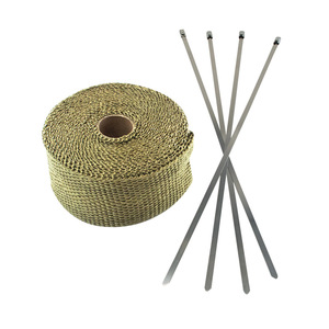 Cinta de aislamiento de fibra de vidrio de 2 pulgadas x 5 metros para protección térmica de tubos de escape de automóviles - Product Image 1