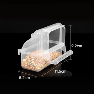 Toptan şeffaf plastik kuş güvercin besleme çanaklar splabird kuş dağıtıcı kafes gıda dağıtıcı güvercinler kuş besleyici satış - Product Image 6