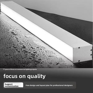 Lámpara LED Lineal Suspendida para Exteriores, Impermeable IP65, Cuerpo de Aluminio, para Biblioteca, Oficina, Hotel, Gimnasio - Product Image 3