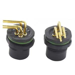 Westsam M12 Connecteur 4 broches femelle à angle droit S Code Din Montage sur panneau Connecteurs Eurofast industriels pour applications d'alimentation PC - Product Image 5