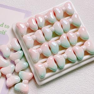 25 mét Acrylic đầy màu sắc Bow Charm cầu vồng Bow hạt đối với trang sức làm handmade DIY Vòng đeo tay - Product Image 2
