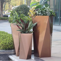 Pot de fleurs et jardinières contemporains de haute qualité pour l'extérieur, décoration de jardin et de maison, design simple et personnalisé pour grands arbres