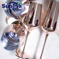 Flûte à Champagne Eudora plaquée cuivre 350ml