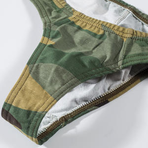 OEM Uomini <span class=keywords><strong>Perizoma</strong></span> Sexy Biancheria Intima di Cotone Spandex Traspirante Confortevole Slip Tanga Perizomi - Product Image 4