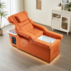 Lit de Lavage Électrique Spa Japonais avec Repose-Tête Relevable et Massage des Pieds, Table de Spa pour Usage en Salle de Bain - Product Image 2