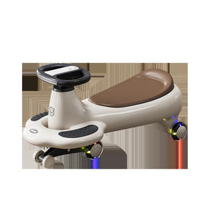 Voiture à bascule pour enfants de 1 à 5 ans, quatre roues, jouet silencieux pour enfants, couleur gris nuage - Product Image 3