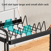 Égouttoir à vaisselle multifonctionnel pour petit espace de cuisine, support à couteaux, organisateur d'appartement, cosmétiques, bijoux en silicone, marque GW CN