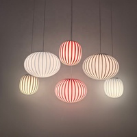 Lustre en verre coloré pour la décoration de la maison, luminaire suspendu de luxe, lampe de plafond en forme de boule