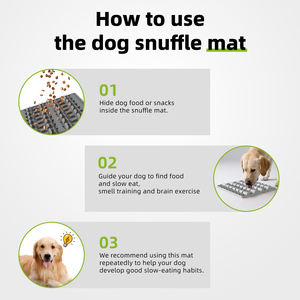 Tapis d'alimentation et tapis à lécher en silicone durable pour chats et chiens - Antidérapant, portable, écologique - Product Image 5