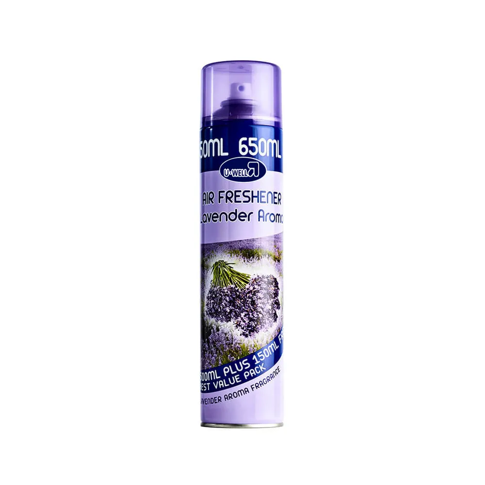 U.WELL rose lemon lavender multiple fragrance household portable aerosol cotton custom fresh fresher air freshener spray