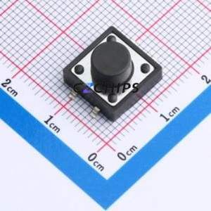 TD-1212SR-7.0H-250 Tactile Switch SMD,12x12mm Switch Vertical Mount 12mm 12mm 7mm - Product Image 1