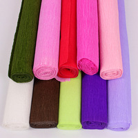 Papier crépon coloré, papier déchiqueté décoratif, papel crespon