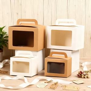 <span class=keywords><strong>Boîte</strong></span> <span class=keywords><strong>à</strong></span> gâteau transparente avec fenêtre, emballage cadeau pour aliments, collations pour enfants de <span class=keywords><strong>maternelle</strong></span>, livraison rapide en stock - Product Image 1