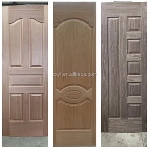 Rivestimento per Porte Stampato Design Moderno Impermeabile in MDF HDF Impiallacciatura Naturale <span class=keywords><strong>Noce</strong></span> Nero Quercia Rossa per Decorazione Porte - Product Image 4