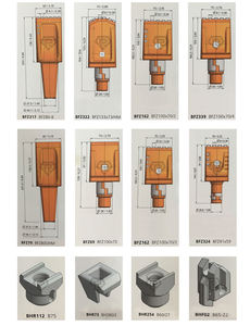 Карбидный экскаватор, ковш, зуб BFZ72 для роторной буровой установки, плоские зубы, износостойкие - Product Image 4