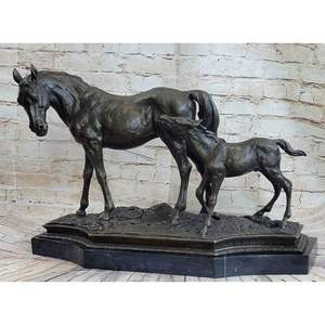 مخصص معدن سباق الخيل الكأس زخرفة الحرف اليدوية الحيوان الأرقام الخيول النحت الديكور تقنية الصب - Product Image 3