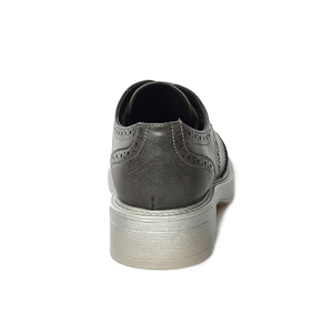 China Shoe Supplier Modern Formal <b>Leather</b> <b>Brogue</b> Flat Perforated Wingtip <b>Women</b> Oxford Shoes - Product Image 5