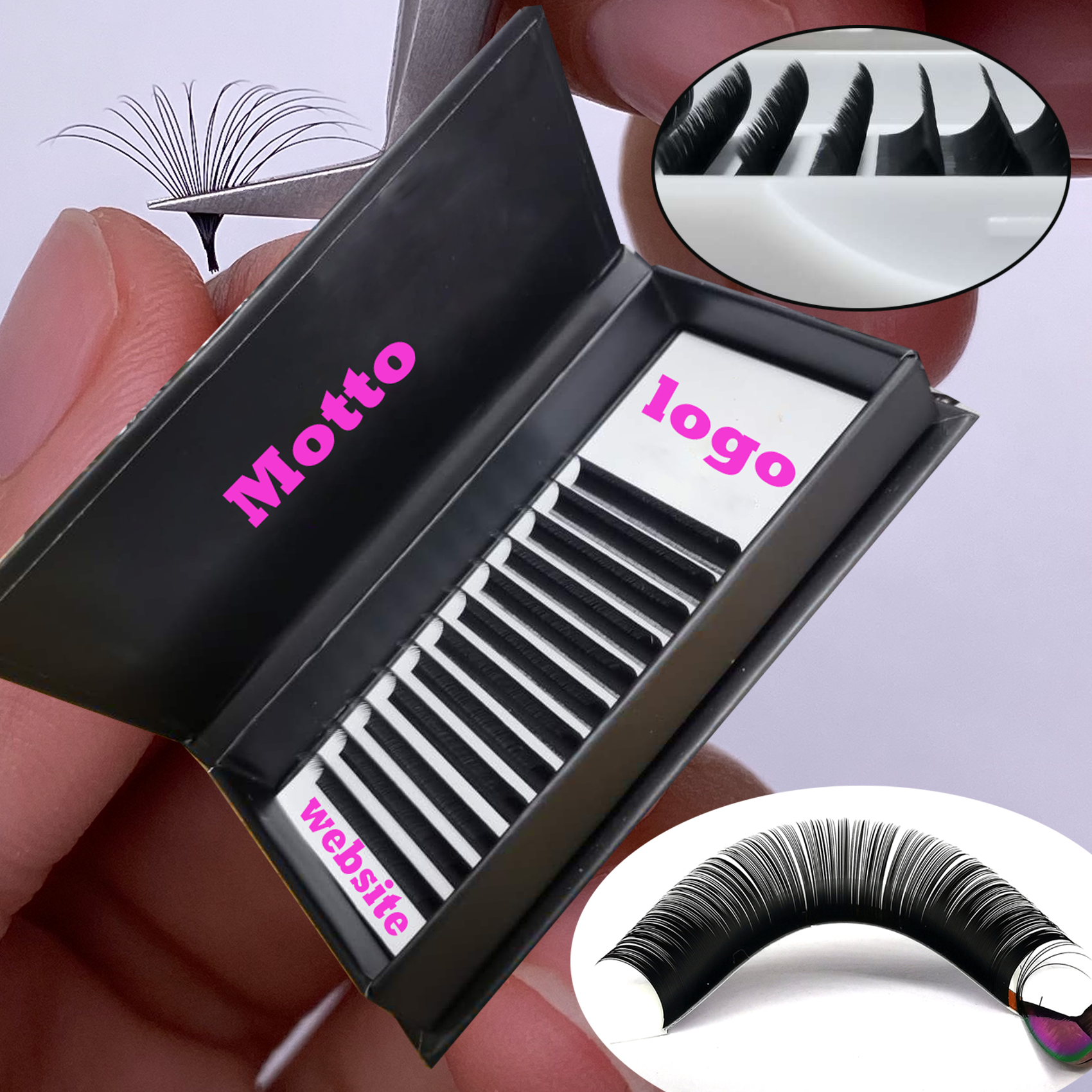 0,03 мм D завитые одиночные лотки, Индивидуальные ресницы для наращивания, ресницы для наращивания, легкие накладные ресницы