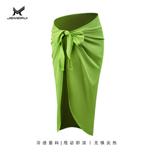 Vestido cruzado Jiemeirui, talla única, azul real, fresco, para la playa - Product Image 3