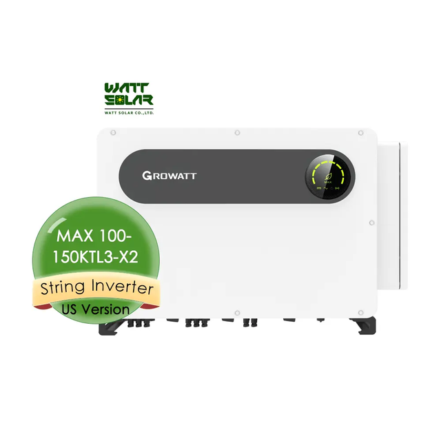 Growatt MAX 150KTL3-X LV Solar Inverter: 100KW/125KW/150KW On-Grid Power Solution