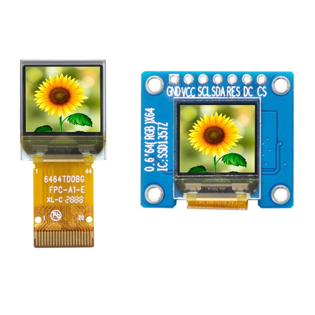 Taidacent SSD1357 SPI 0.6 Inch Amoled Colour Display Colorful 0.6 64x64 OLED Micro OLED Display Module