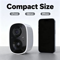 Mini caméra extérieure sans fil CCTV 2K alimentée par énergie solaire avec batterie 4MP Vision nocturne infrarouge Enregistrement vocal Tuya App Cloud
