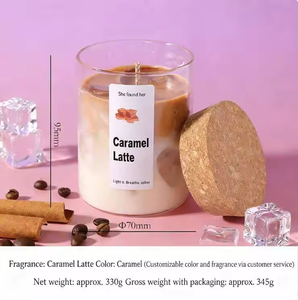 Velas Aromáticas de Comida y Café, Velas de Comida de 330g, Coloridas y Perfumadas, Tamaño Personalizado con Aroma - Product Image 6