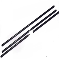 Tube en fibre de carbone tissée brillante 3K avec connecteurs en aluminium filetés CNC pour rallonge de queue de billard et de snooker