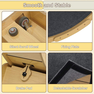 Großhandel Interaktives Bewegungsspielzeug für Haustiere, Großes Katzen-Laufrad aus Holz, Katzen-Laufband für Haustiere - Product Image 4