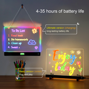Lampada da disegno in acrilico <span class=keywords><strong>per</strong></span> decorazione regalo <span class=keywords><strong>per</strong></span> bambini luce notturna 3D regalo di compleanno <span class=keywords><strong>per</strong></span> feste natalizie - Product Image 3