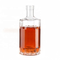 Botol Silinder Kaca Super Flint Ramah Lingkungan 700ml, Grade Makanan, Tutup Gabus, Logo Dapat Disesuaikan, Sablon, OEM/ODM Tersedia