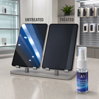Protecteur d'écran liquide de qualité industrielle A1, nano micro-silice, essence céramique invisible modifiée anti-rayures, Guangdong