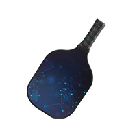 Raquette de pickleball pour sports de plein air, panneau en nid d'abeille en fibre de carbone Kevlar, design léger à motif géométrique avec sac de transport USAPA