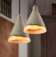 Lampe suspendue nordique moderne pour îlot de cuisine, chambre à coucher, plafond, style industriel en béton, LED, lampe suspendue en ciment