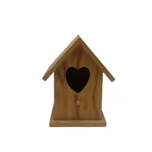 Kit de pintura de Nido de Pájaro naranja y caja hecha a mano de madera ecológica decoración artística accesorios de decoración del hogar
