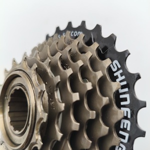 Pignon de vélo SHUNFENG SF2504, grand, noir, à filetage, 7 vitesses, indexable, durable, pour <span class=keywords><strong>VTT</strong></span>, pièces de rechange, roue libre - Product Image 6
