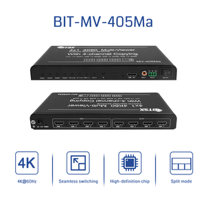 Divisor de Matriz HDMI Bitvisus Plug-and-Play con Diseño de Hardware, Admite Entrada 1080P y Salida 4K, <span class=keywords><strong>2x1</strong></span> 3x1 4x1 Multi-Viewer - Product Image 1