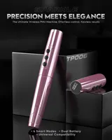 Machine à tatouer rotative sans fil Biomaser TP006 avec cartouche d'aiguilles universelle pour maquillage des sourcils, des lèvres et des yeux